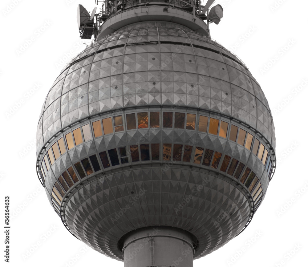 Obraz premium detail of the Fernsehturm Berlin