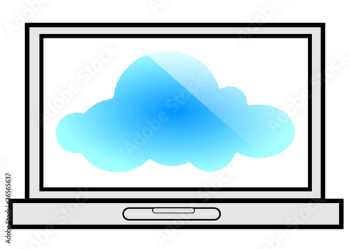 Ordinateur portable et nuage