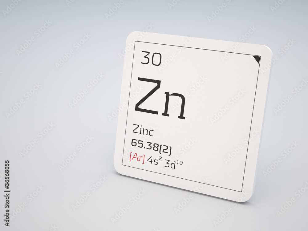 Zinc Element Of The Periodic Table Stock Ilration Adobe