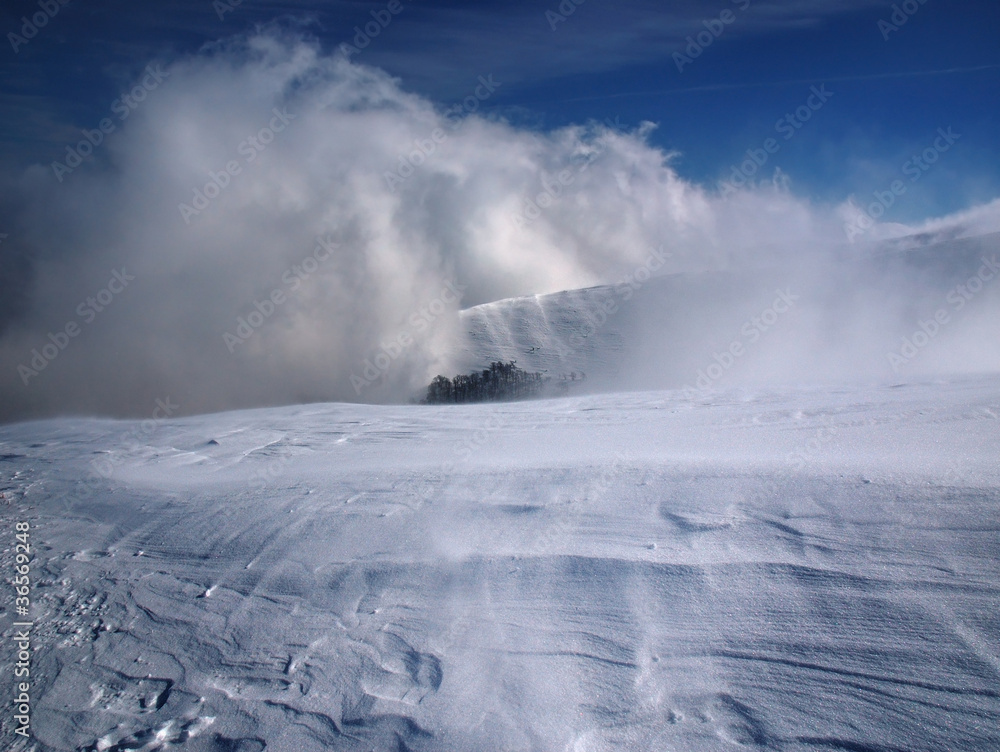 snowstorm in the mountains snowstorm in the mountains