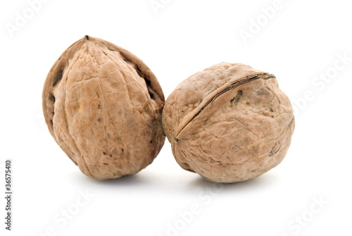 two walnuts