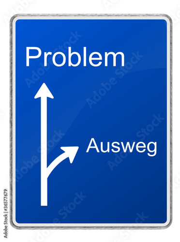 Autobahnschild Problemlösung