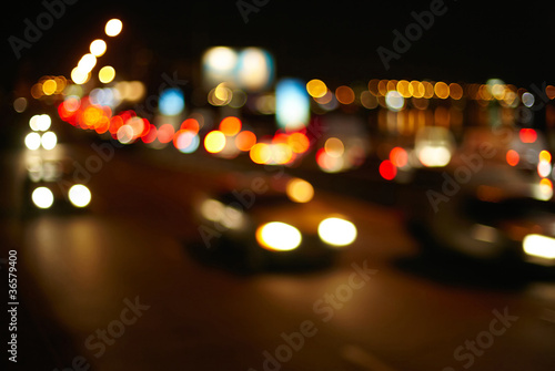 Traffic lights of the city. Defocused © SJ Travel Footage