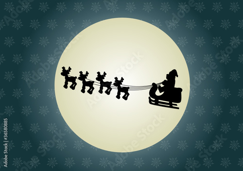 Fliegender Weihnachtsmann