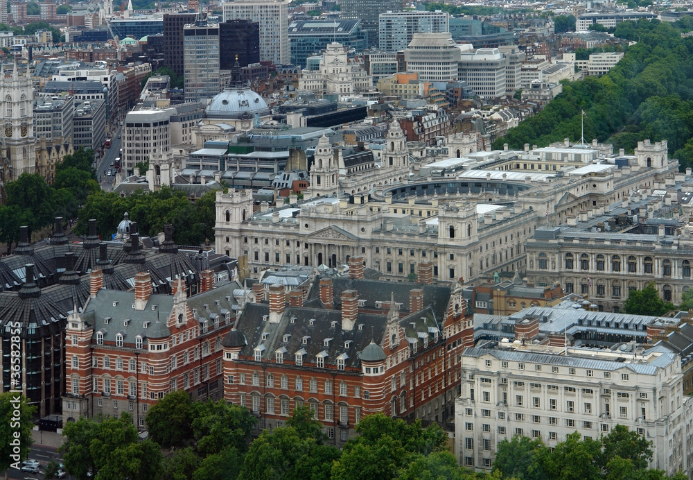 Fototapeta premium aerial view of London
