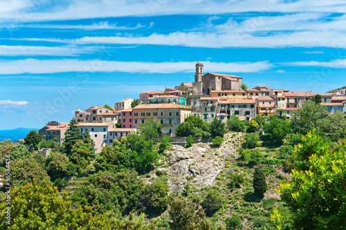 View of Poggio, Marciana, Elba island, Italy. photo