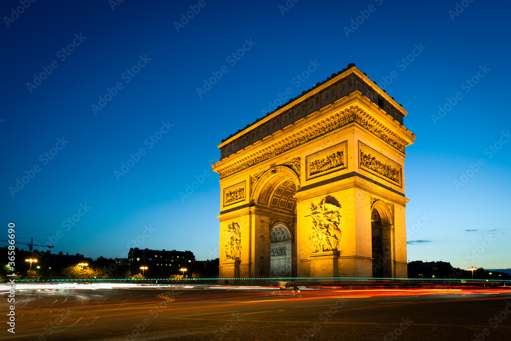 Arc de Triomphe Champs Elysées Paris France
