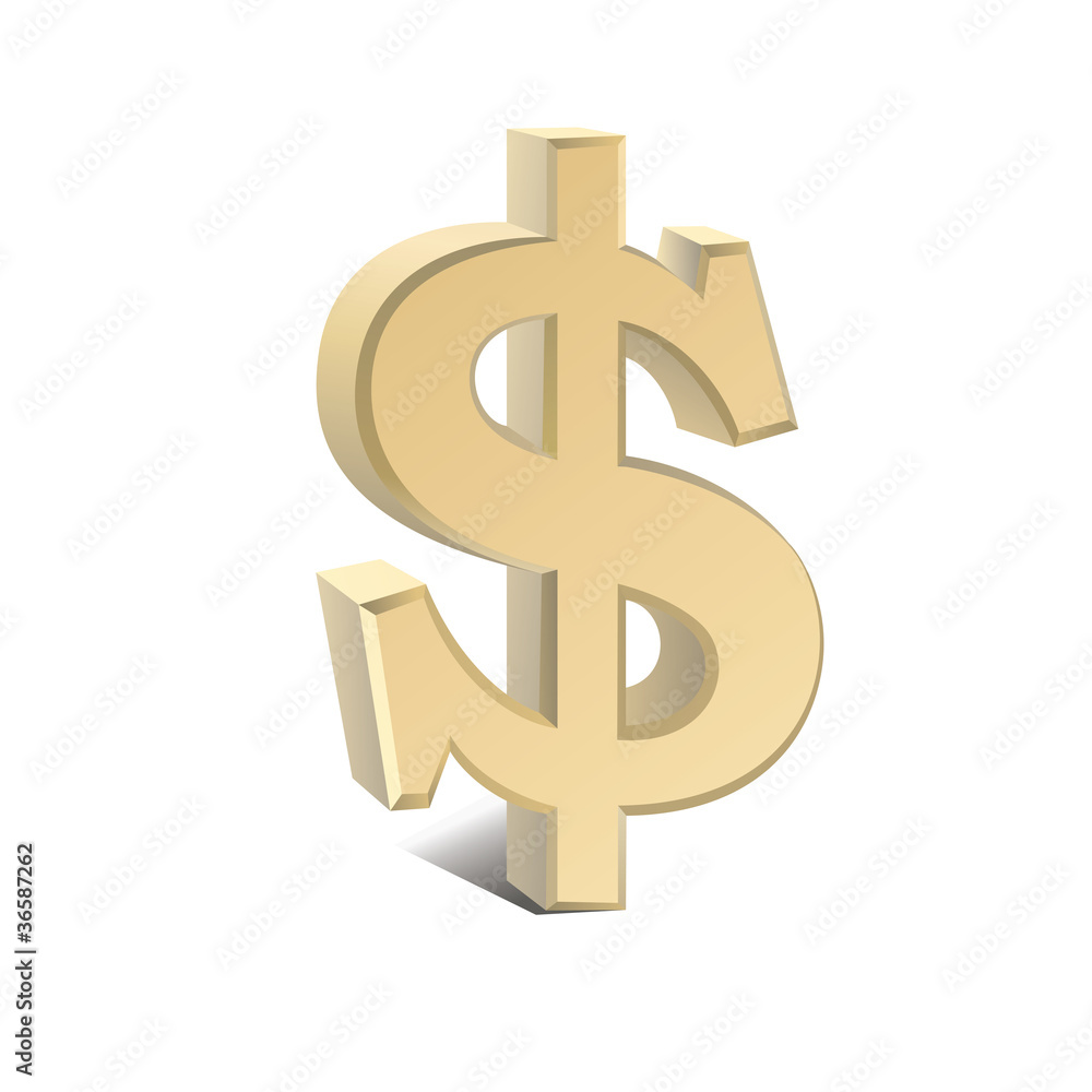 Dollar vector drawing Dollar vector drawing