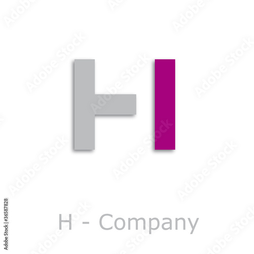 Sticks Logo initial letter H # Vector
