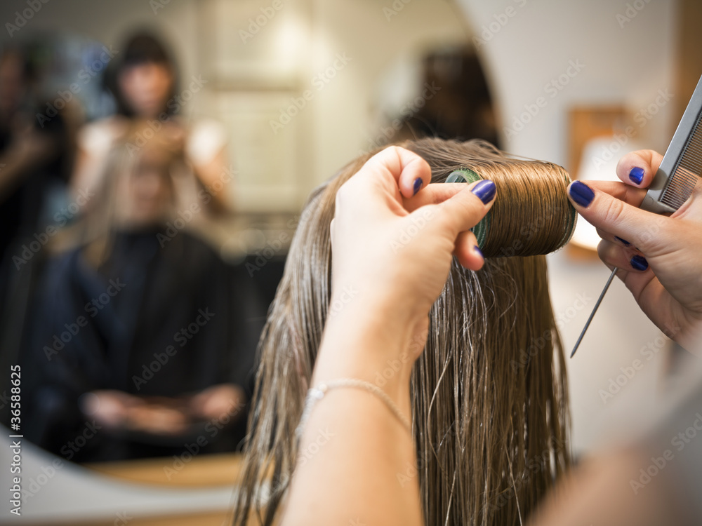 Fototapeta premium Hair care close-up