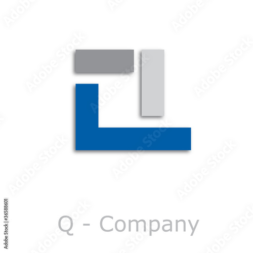 Sticks Logo initial letter Q # Vector