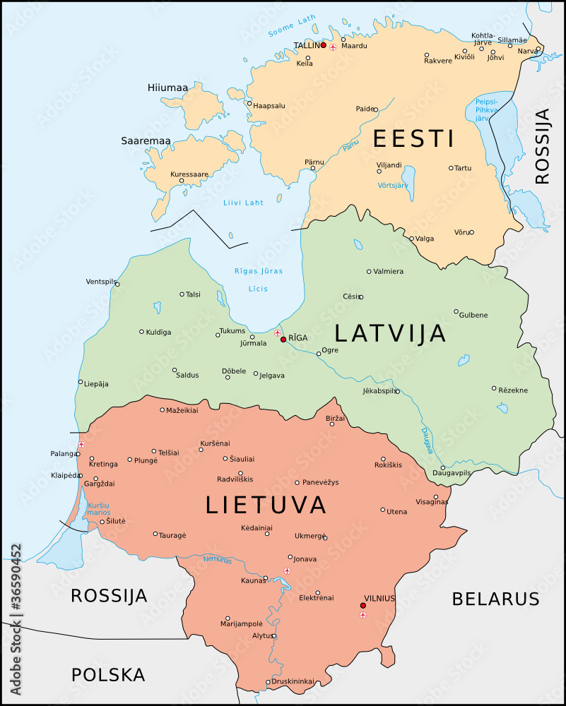 Baltische Staaten, Estland, Lettland, Litauen Adobe Stock Baltische Staaten, Estland, Lettland, Litauen Adobe Stock