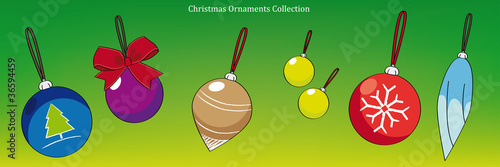 Obraz na płótnie Christmas Ornament Collection w salonie