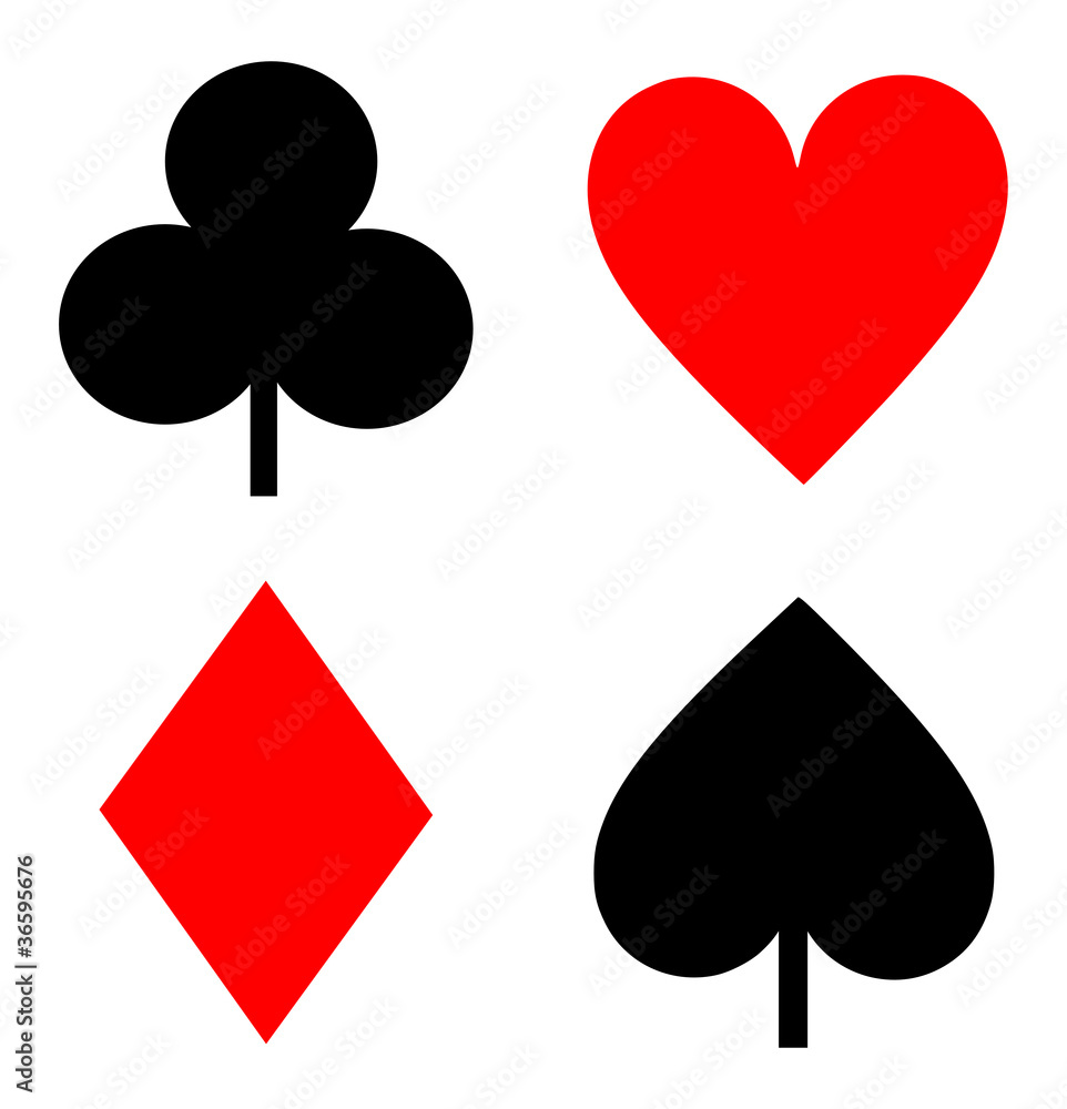 Playing cards signs Playing cards signs