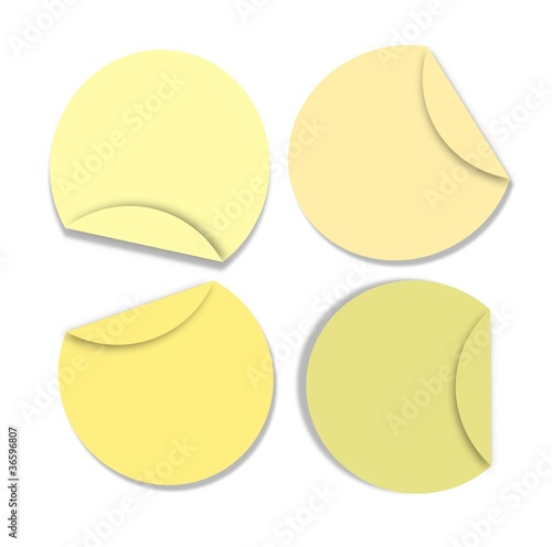 1 yellow stickers