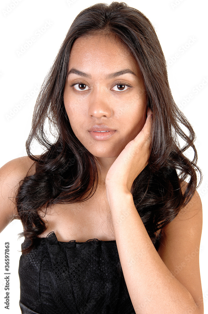 Portrait of Asian girl.