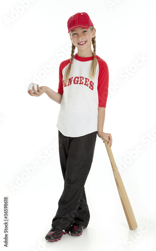 Pretty Little Baseball Girl