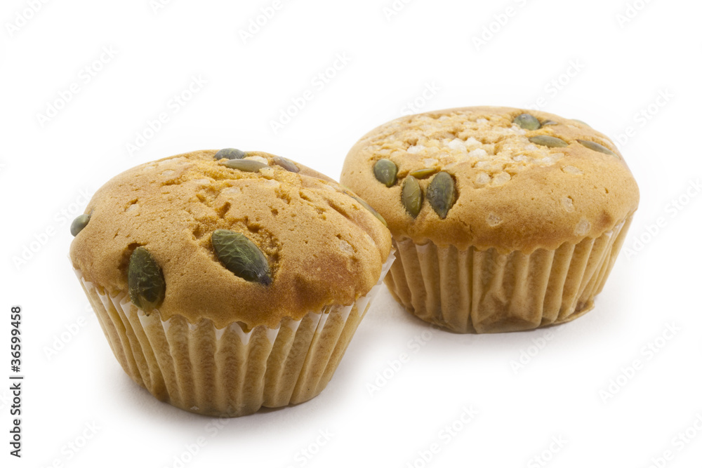 raisin cup cake isolated on white background raisin cup cake isolated on white background