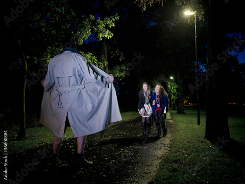 Bilde på lerret Flasher at night