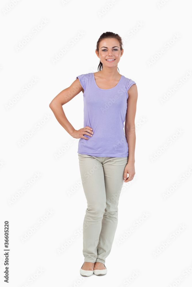 Young female standing Young female standing