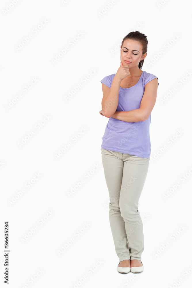 Thoughtful young female Thoughtful young female