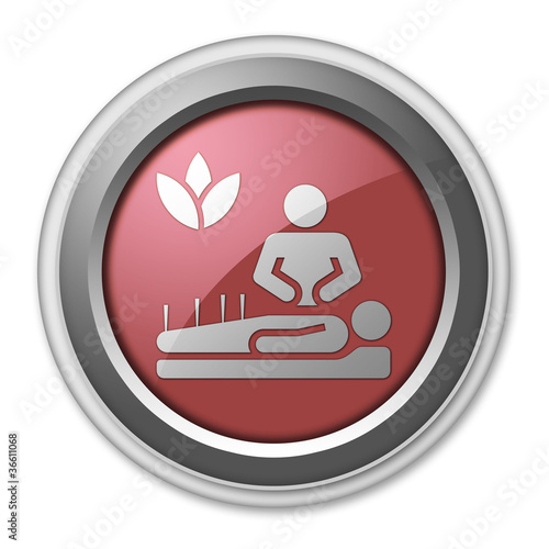 Red 3D Style Button "Alternative Medicine"