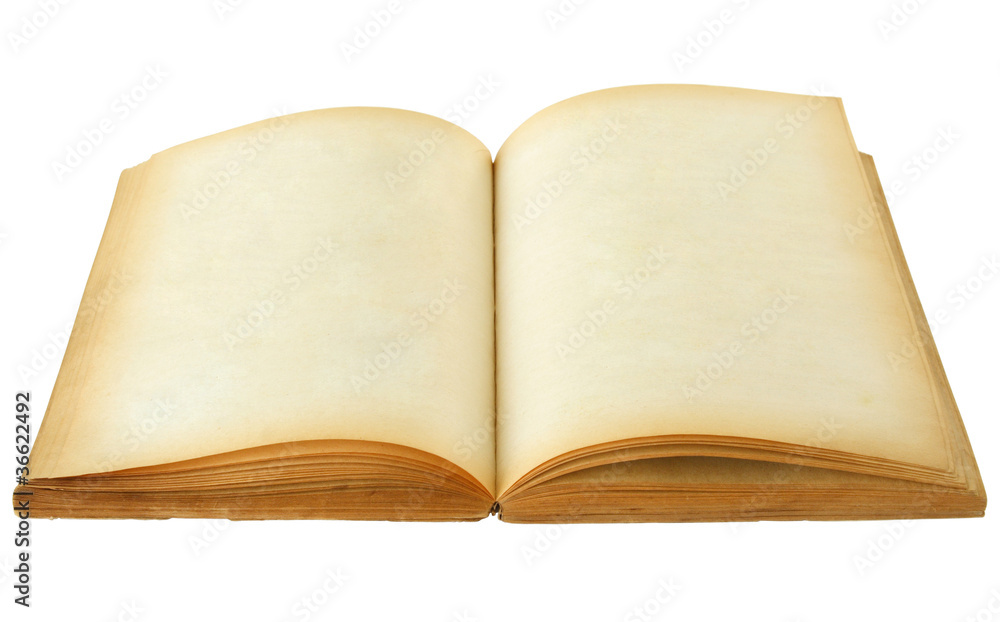 Old book isolated on white background with clipping path Old book isolated on white background with clipping path
