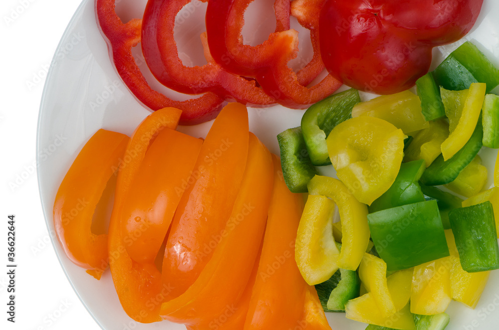 Bell Pepper slices Bell Pepper slices
