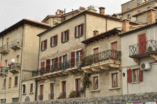 архитектура домов г. Сан-Марино, Италия