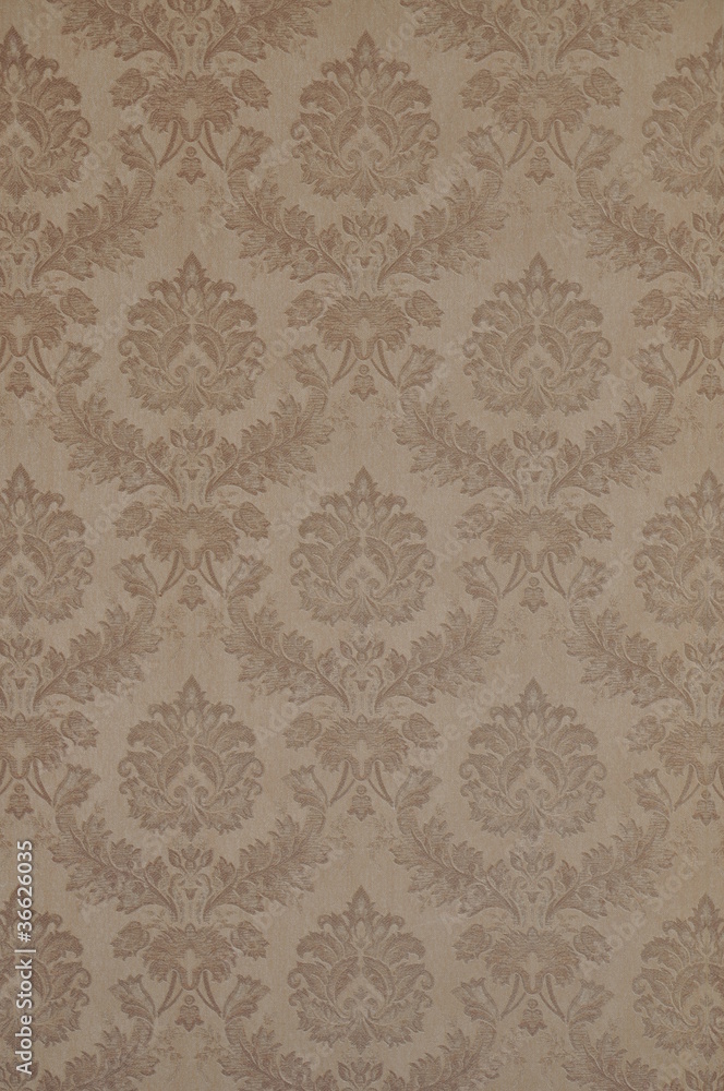 wallpaper with floral ornament