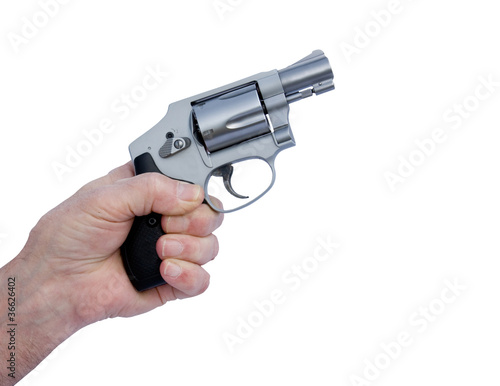 hammer-less stainless pistol