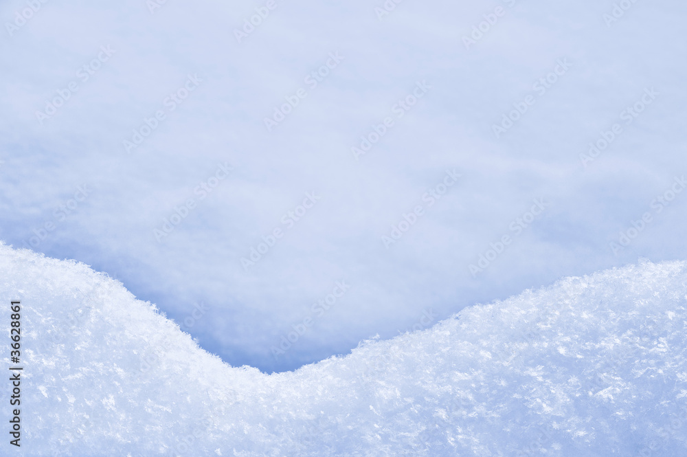 Detail of snowdrift – snow texture