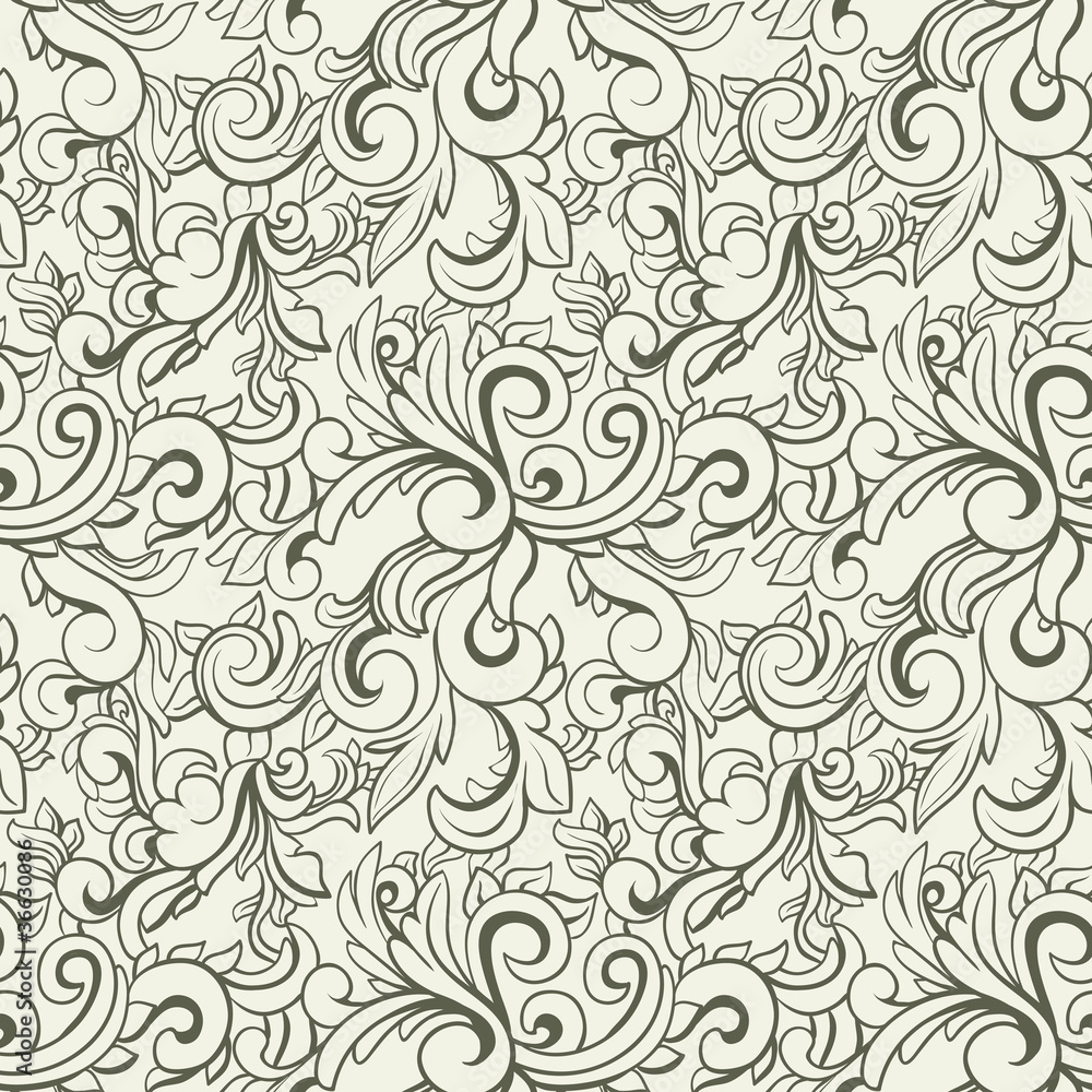 Abstract seamless background with floral elements Abstract seamless background with floral elements