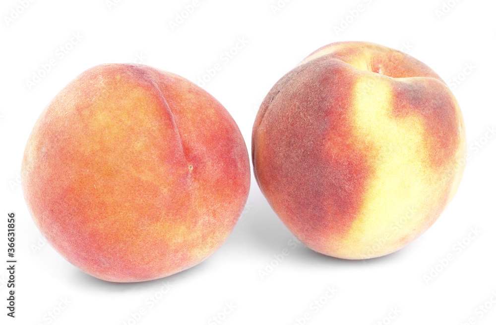 peach on a white background peach on a white background