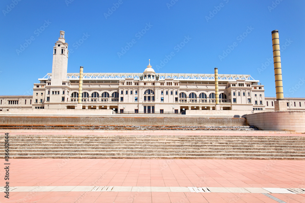 Obraz premium Olympiastadion Barcelona, Spanien