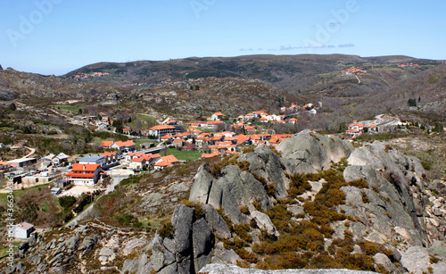 View of Castro Laboreiro village in north of Portugal photo