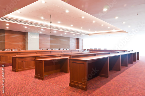 Empty meeting room
