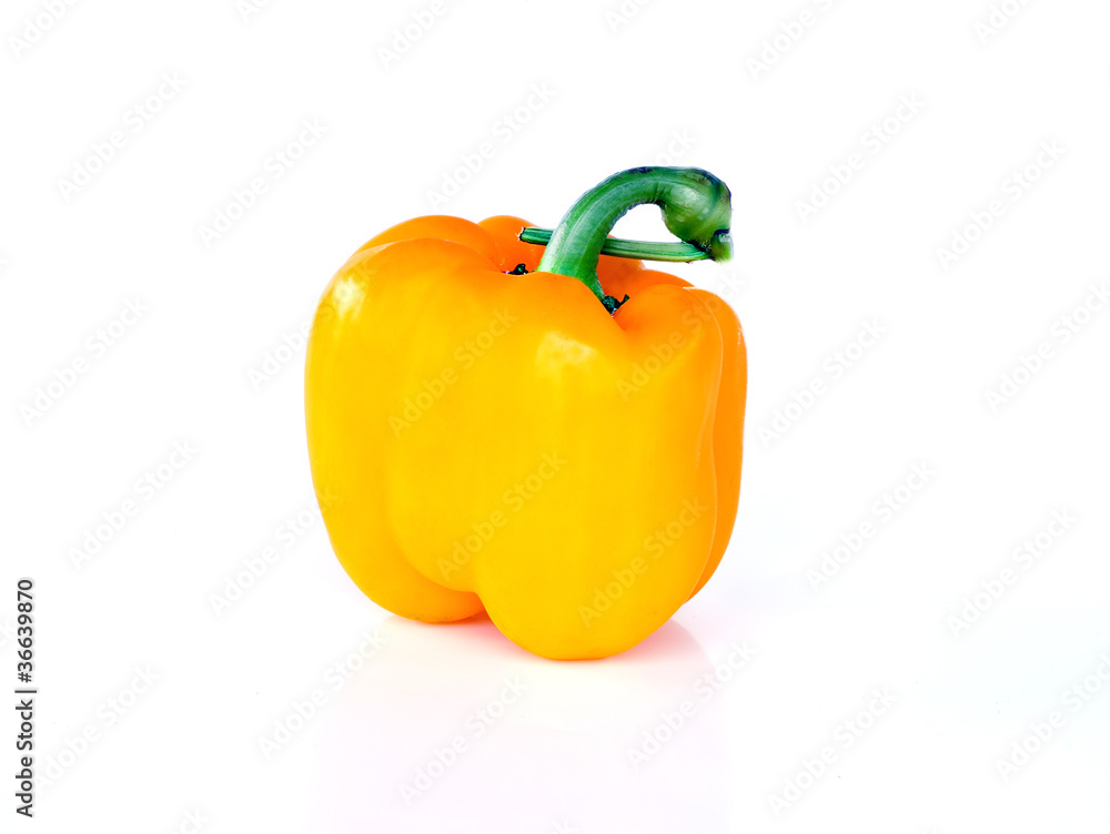 Fresh colorful paprika isolated on white background Fresh colorful paprika isolated on white background