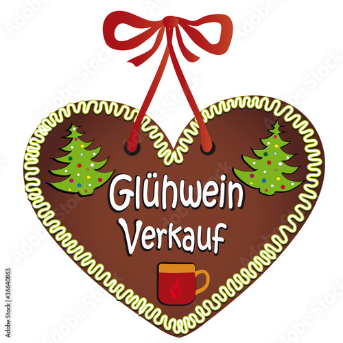 Lebkuchen "Glühwein Verkauf"