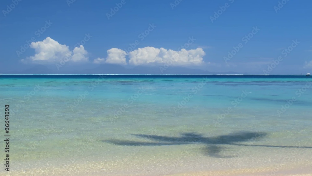 Time Lapse Clouds over Beach, Huahine, French Polynesia Time Lapse Clouds over Beach, Huahine, French Polynesia