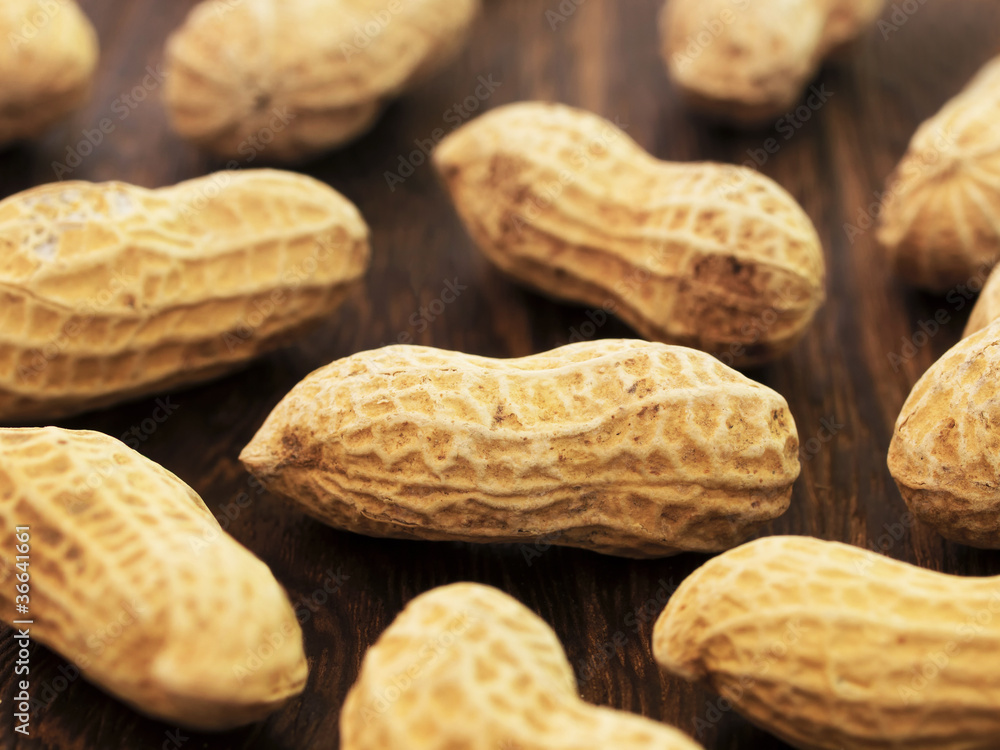 close up of groundnuts on table close up of groundnuts on table
