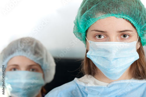 octors in mask at clinic
