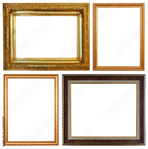 Set of few picture frames