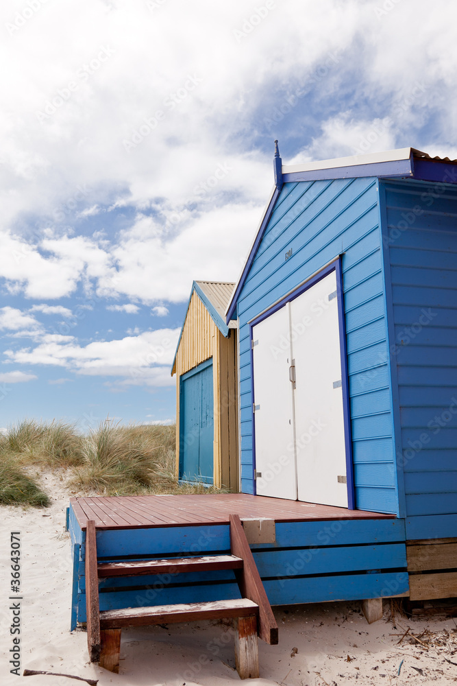 Colourful beach house