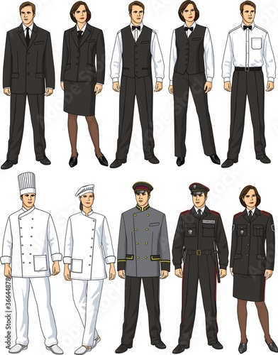 Workers of restaurant