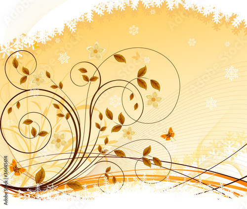 Floral vector background