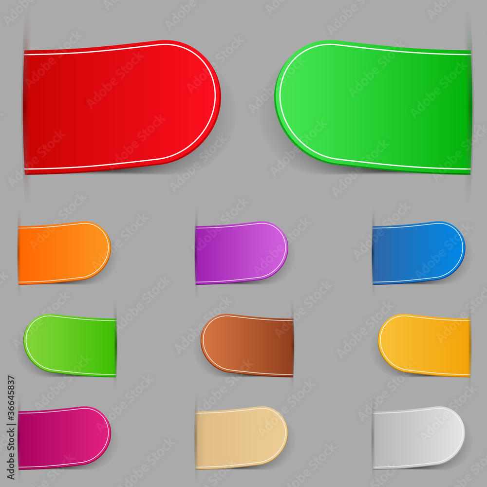 Vector ribbons, transparent shadow Vector ribbons, transparent shadow