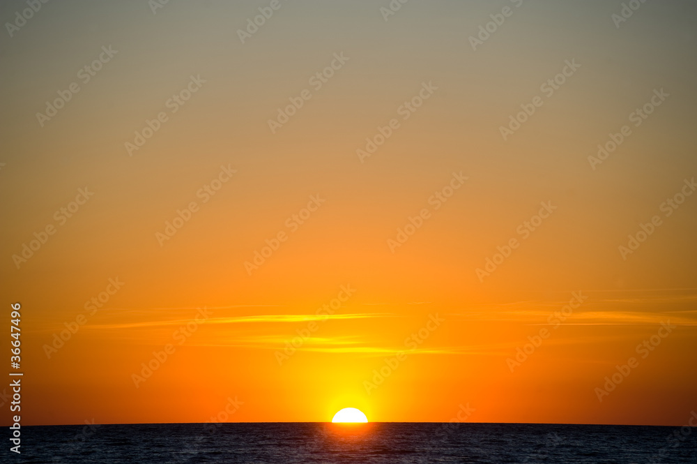 Sunset at sea Sunset at sea