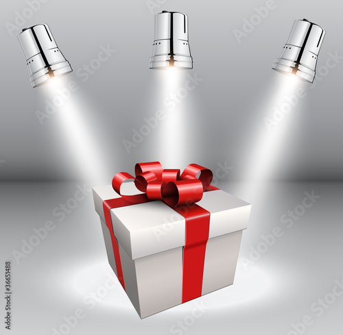 Background with gift box