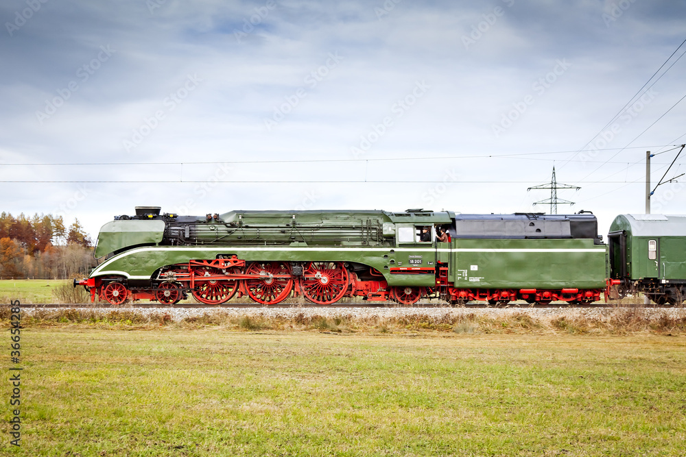 Naklejka premium stream train 18 201